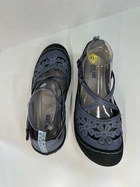 JBU by Jambu Wildflower Blue Floral Mary Jane Flats - Size 9